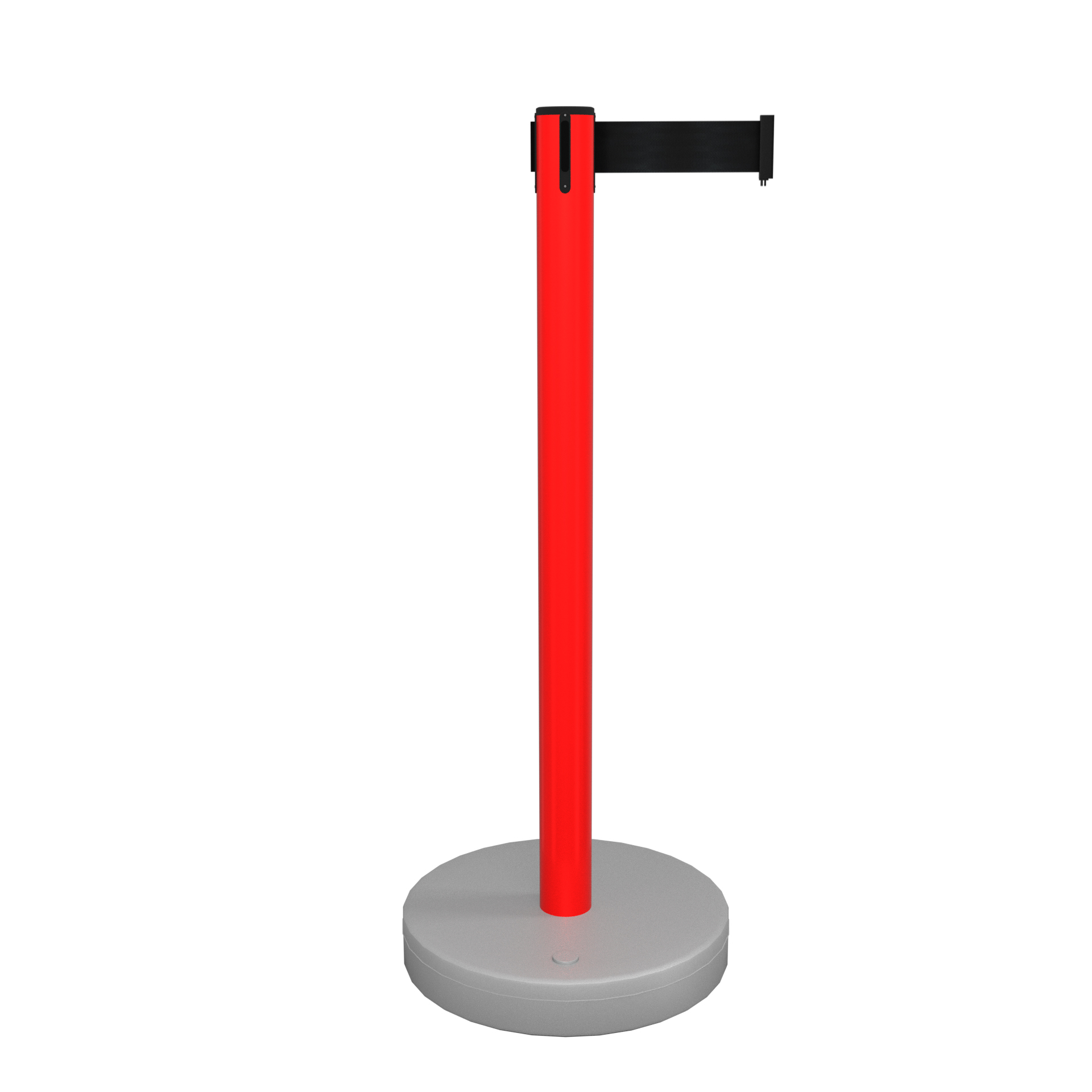 Red Fillable Retractable Belt Barrier