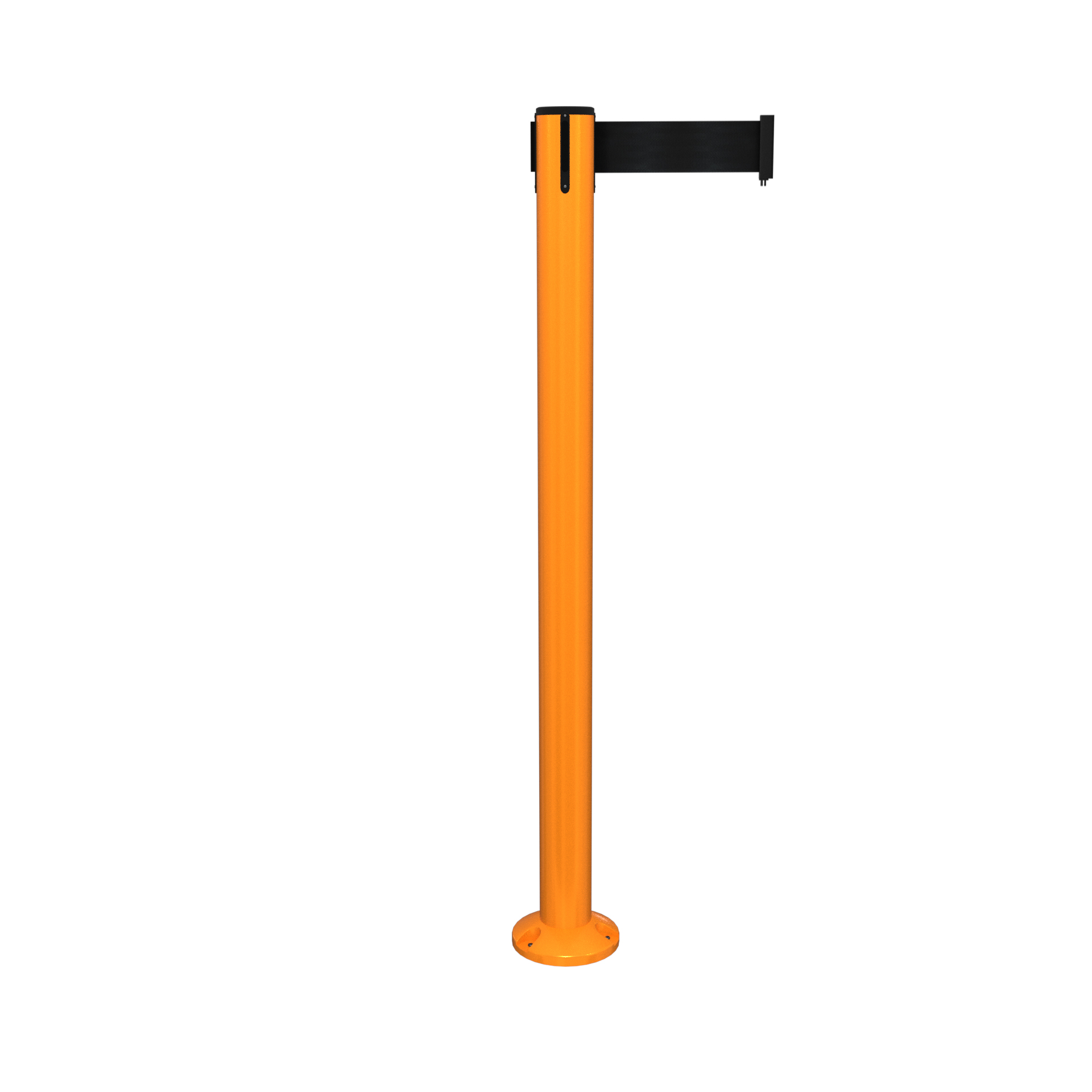Orange SafetyPro 250 Fixed Retractable Belt Barrier