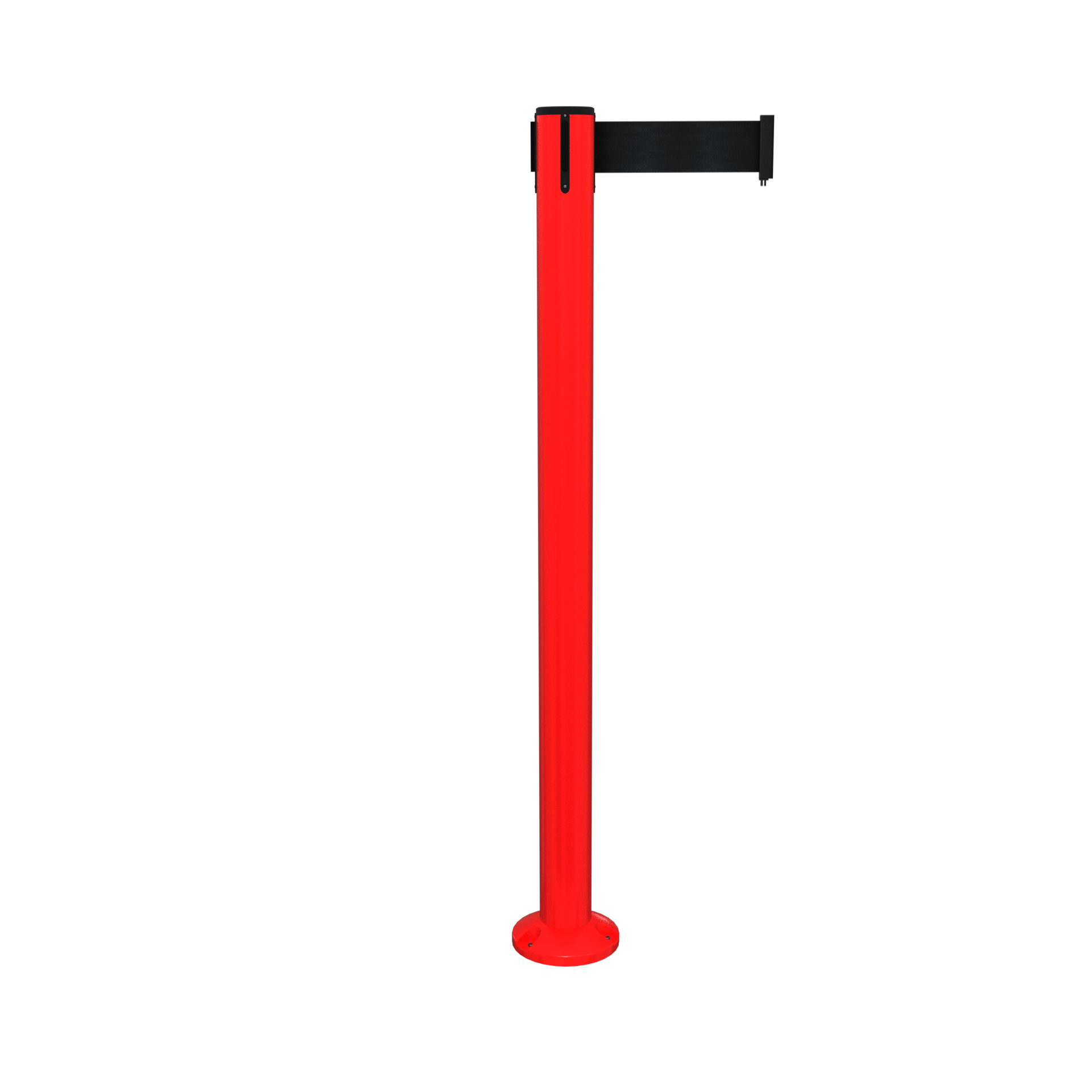 Red SafetyPro 250 Fixed Retractable Belt Barrier