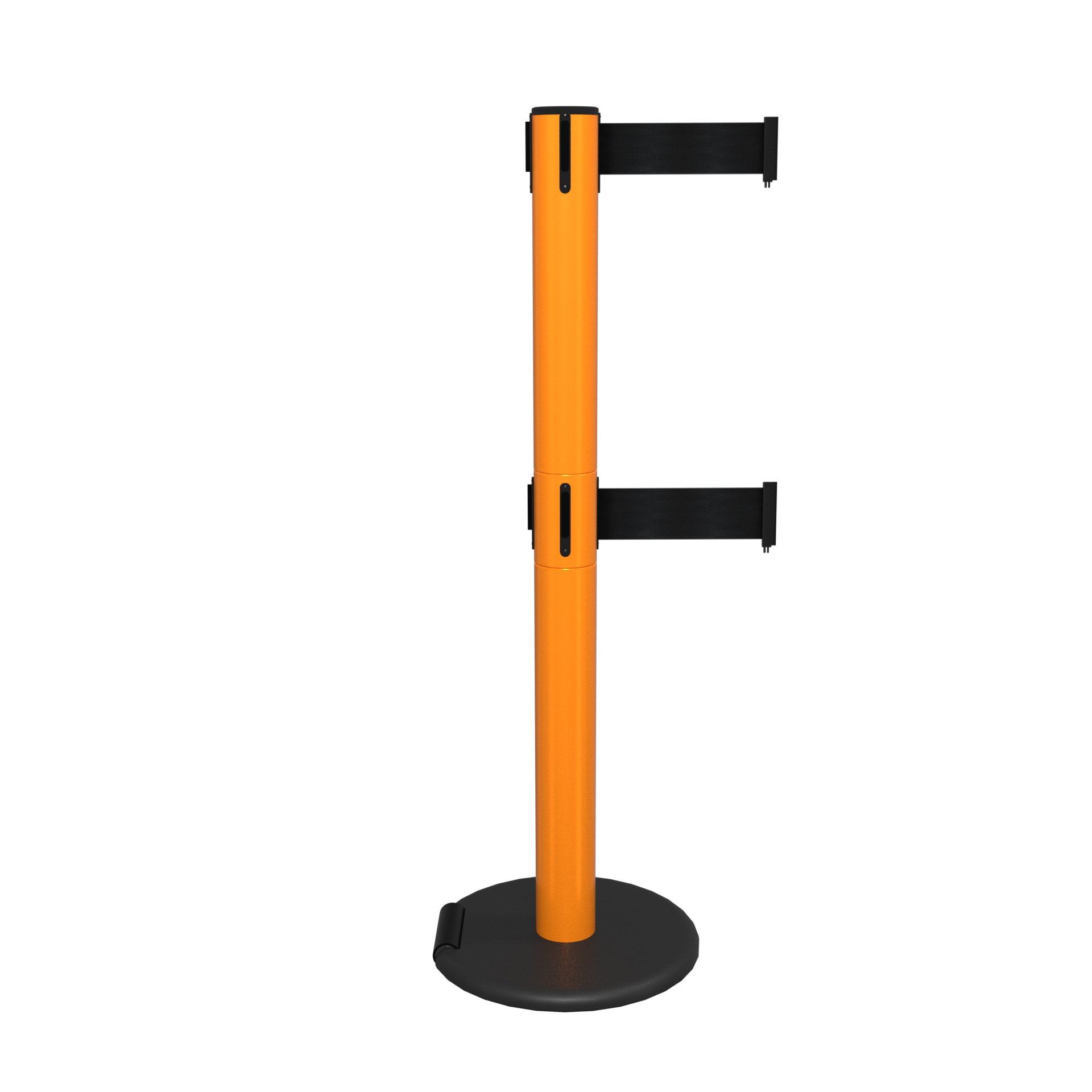 Orange RollerSafety 300 Retractable Belt Barrier with twin belts