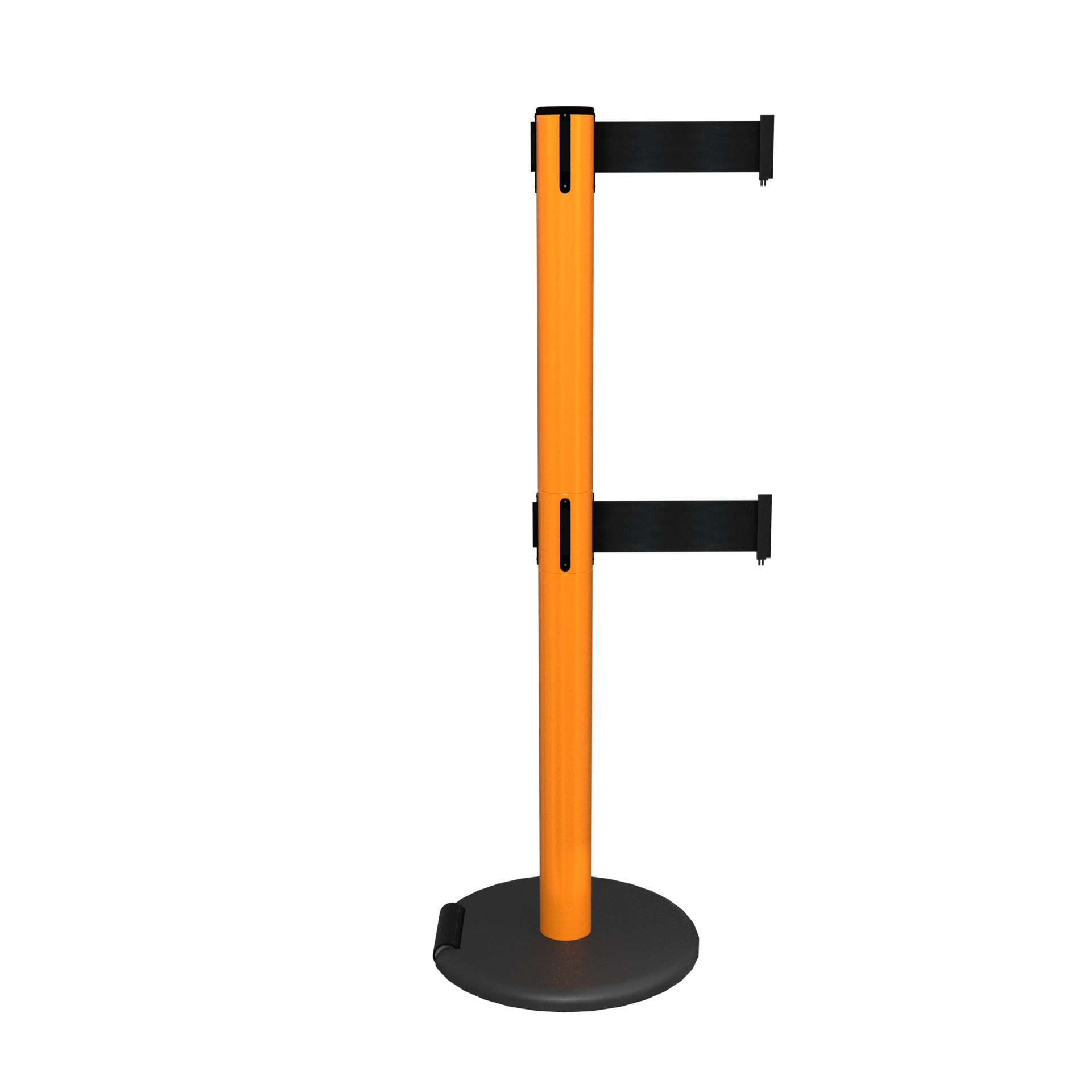 Orange RollerSafety 250 Retractable Belt Barrier with Twin Belts
