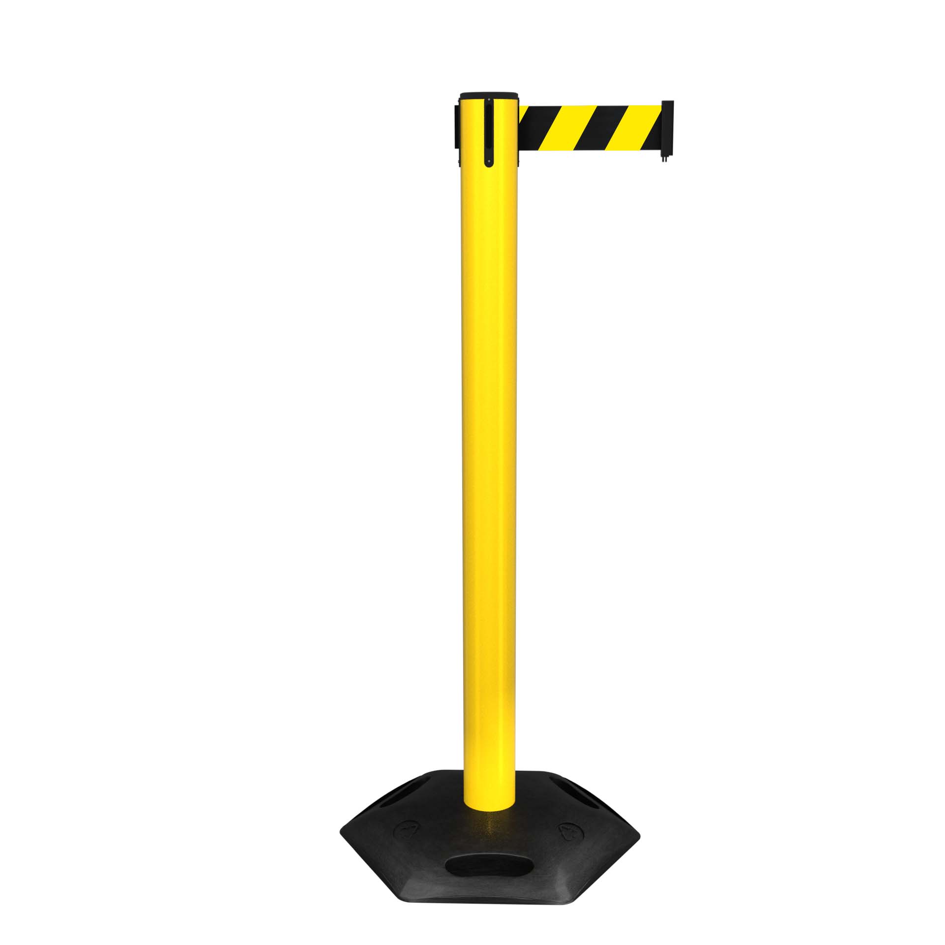 Yellow WeatherMaster 300 Retractable Belt Barrier
