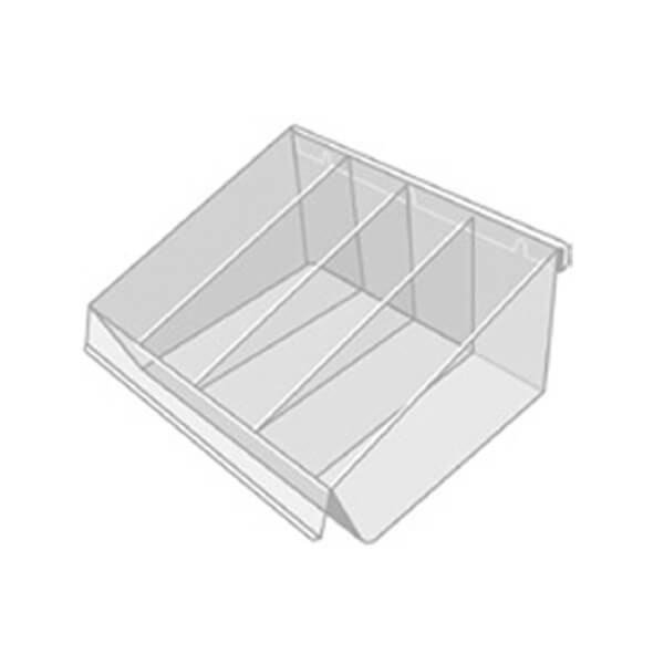 Acrylic Divider Tray Accessory For Merchandising Panels