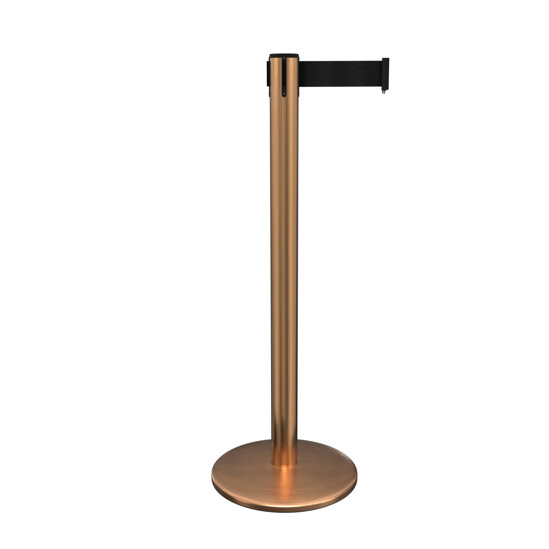 Satin Brass QueuePro 250 Retractable Belt Barrier