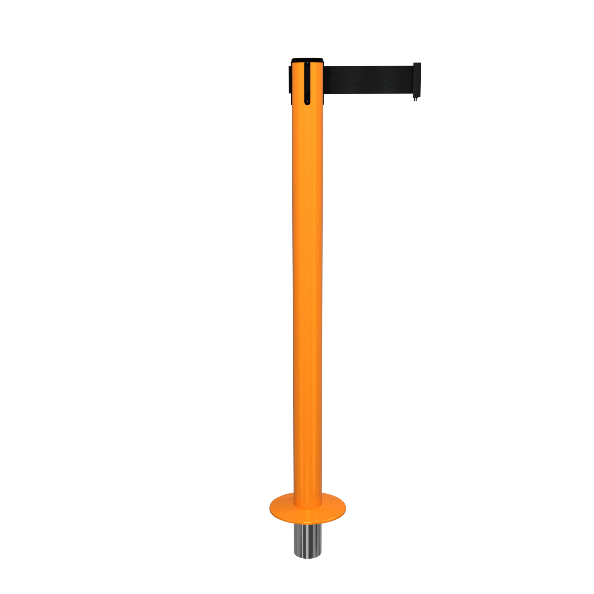 Orange SafetyPro 250 Removable Retractable Belt Barrier
