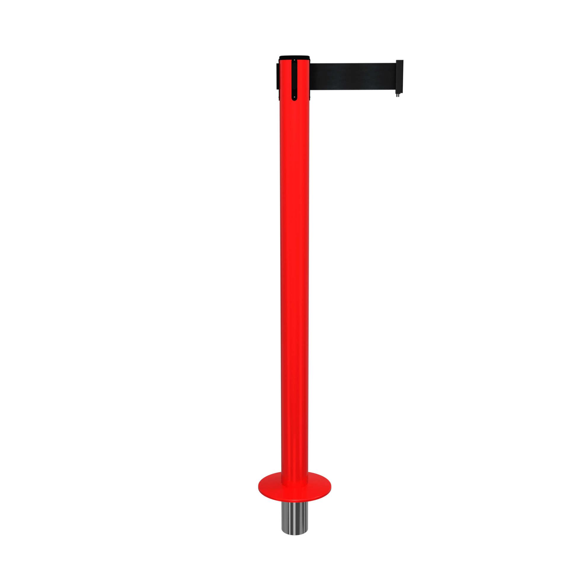 Red SafetyPro 250 Removable Retractable Belt Barrier