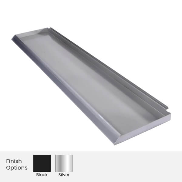 Large Flat Metal Shelf For Merchandising Panels
