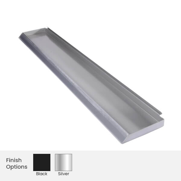 Thin Flat Metal Shelf For Merchandising Panels