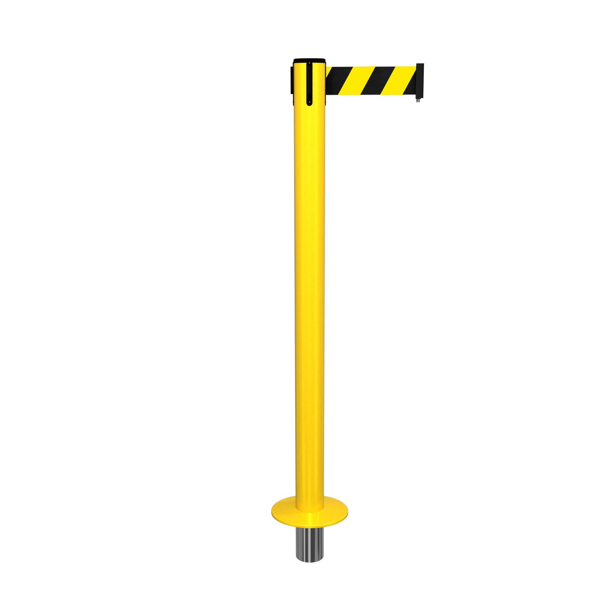 Yellow SafetyPro 250 Removable Retractable Belt Barrier