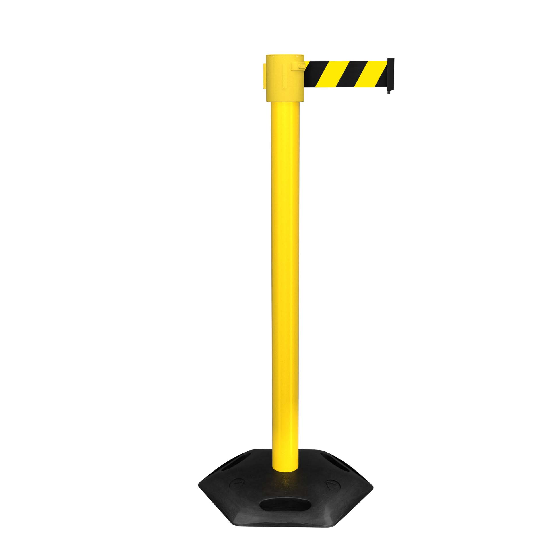 Yellow WeatherMaster 335 Retractable Belt Barrier