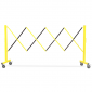11ft yellow black expanding barricade