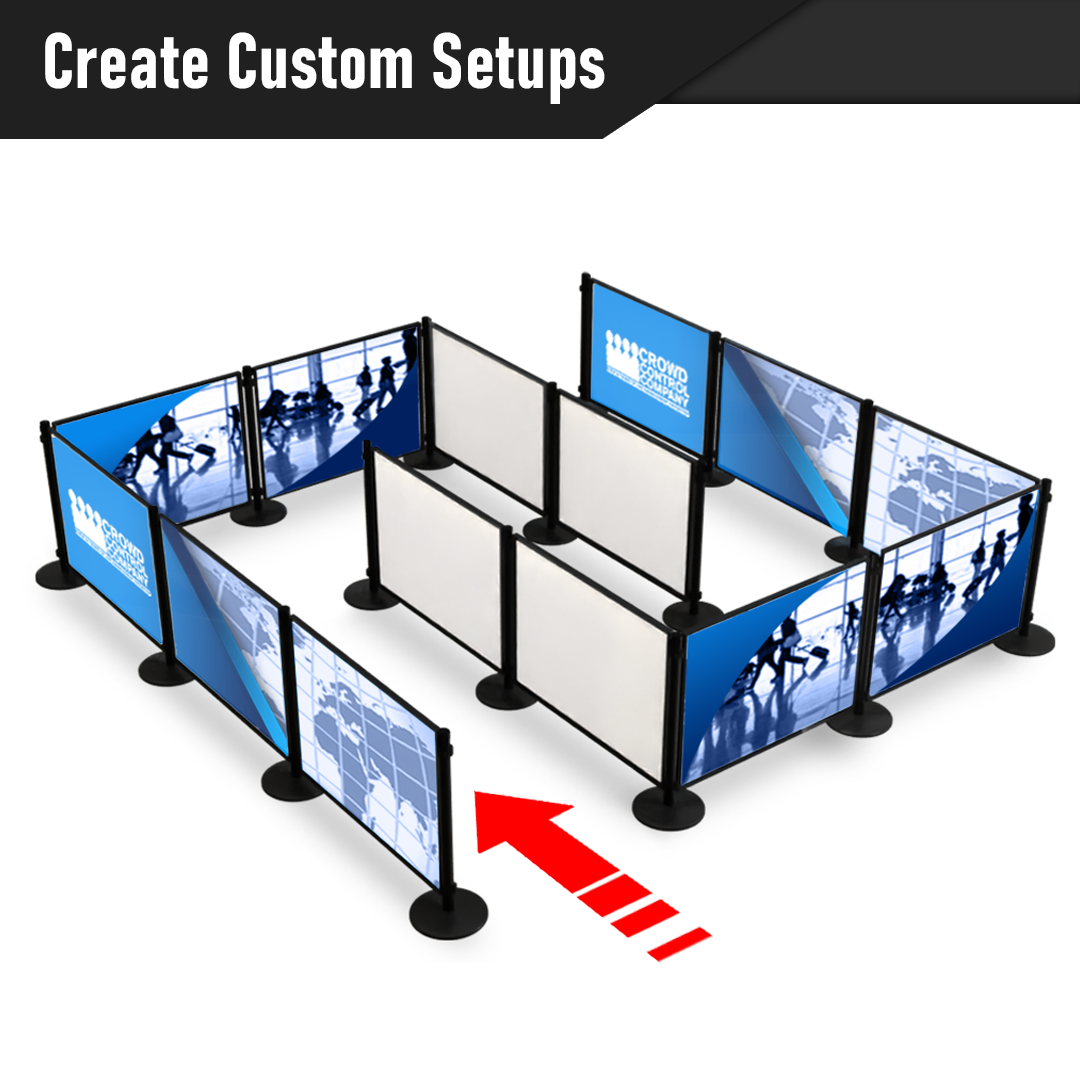 4ft panel in use with artwork