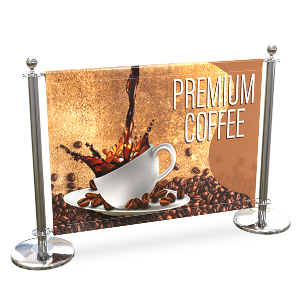 thumbnail interactive-video image 1 of Outdoor PVC Café Banner – 'All Day Breakfast' Sign, 550gsm, Custom Artwork Ready, Made In UK 1 of 4