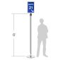 6'-tall-Pedestrian-Floor-Sign-Stand