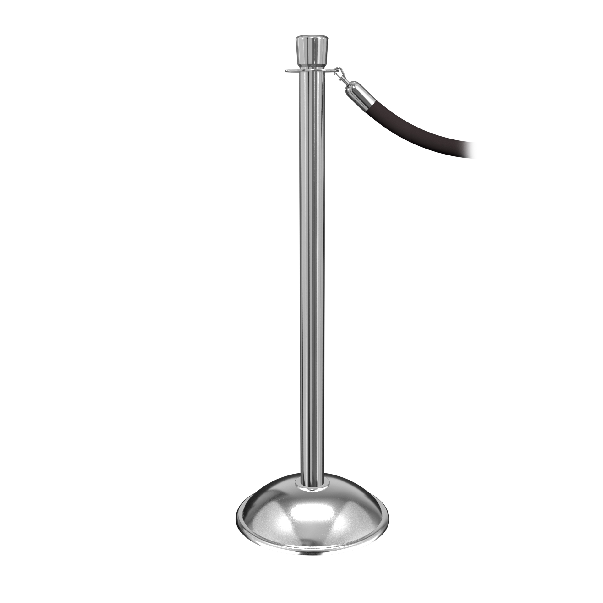 Polished Stainless Classic Dome Stanchion with Ball Top