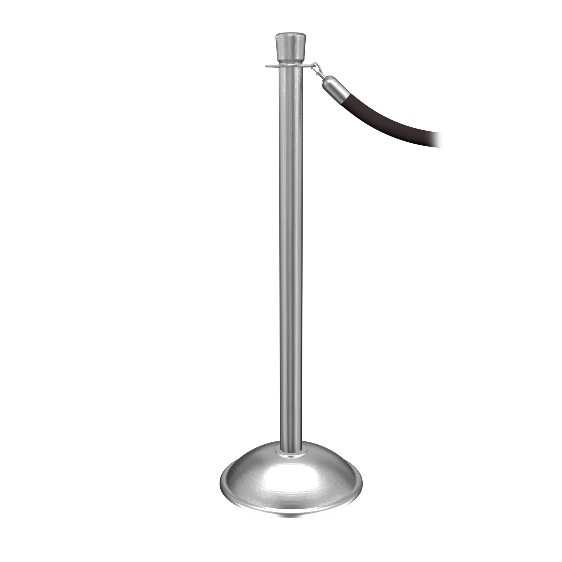 Satin Stainless Classic Dome Stanchion with Ball Top