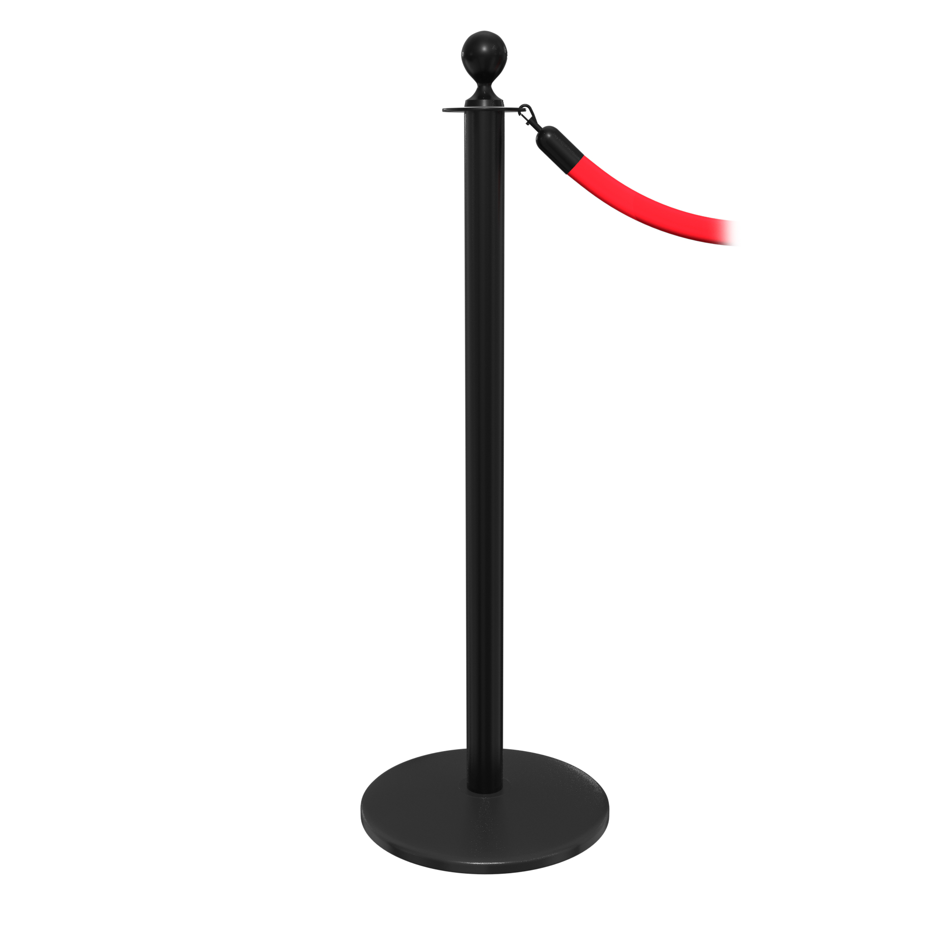 Black Elegance Classic Stanchion with Ball Top
