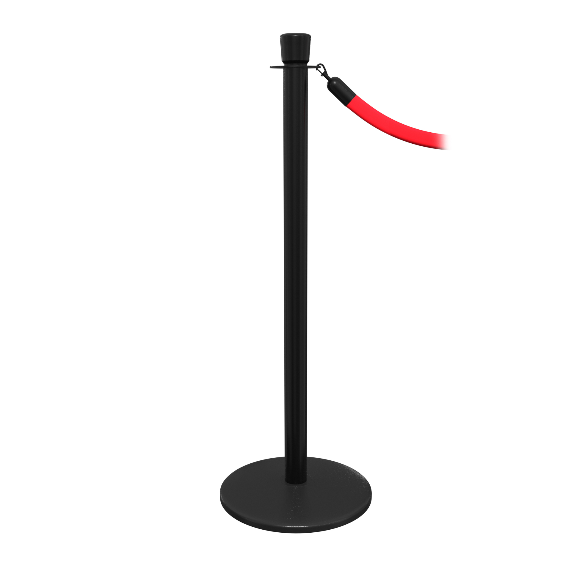 Black Elegance Classic Stanchion with Crown Top