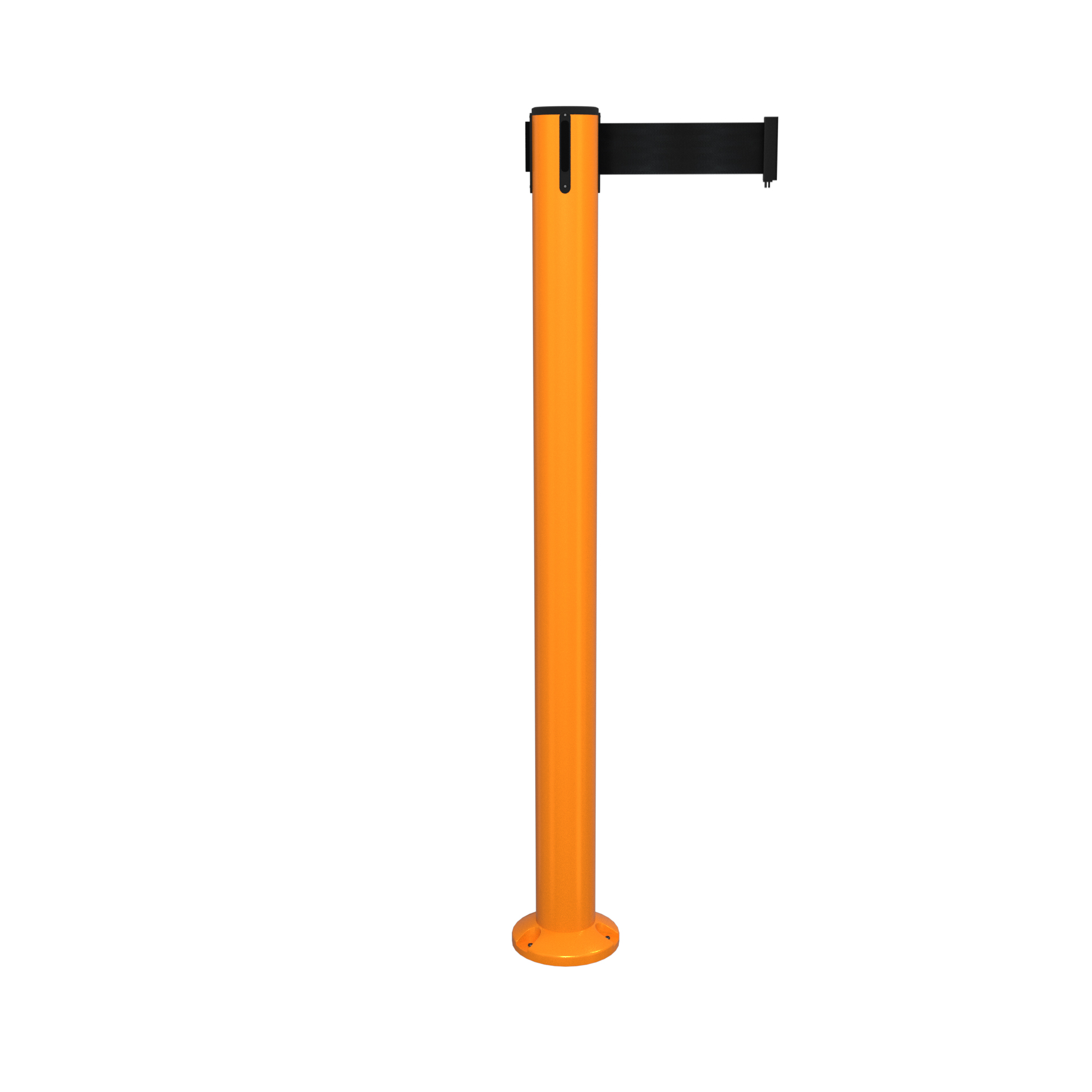 Orange SafetyPro 300 Fixed Retractable Belt Barrier