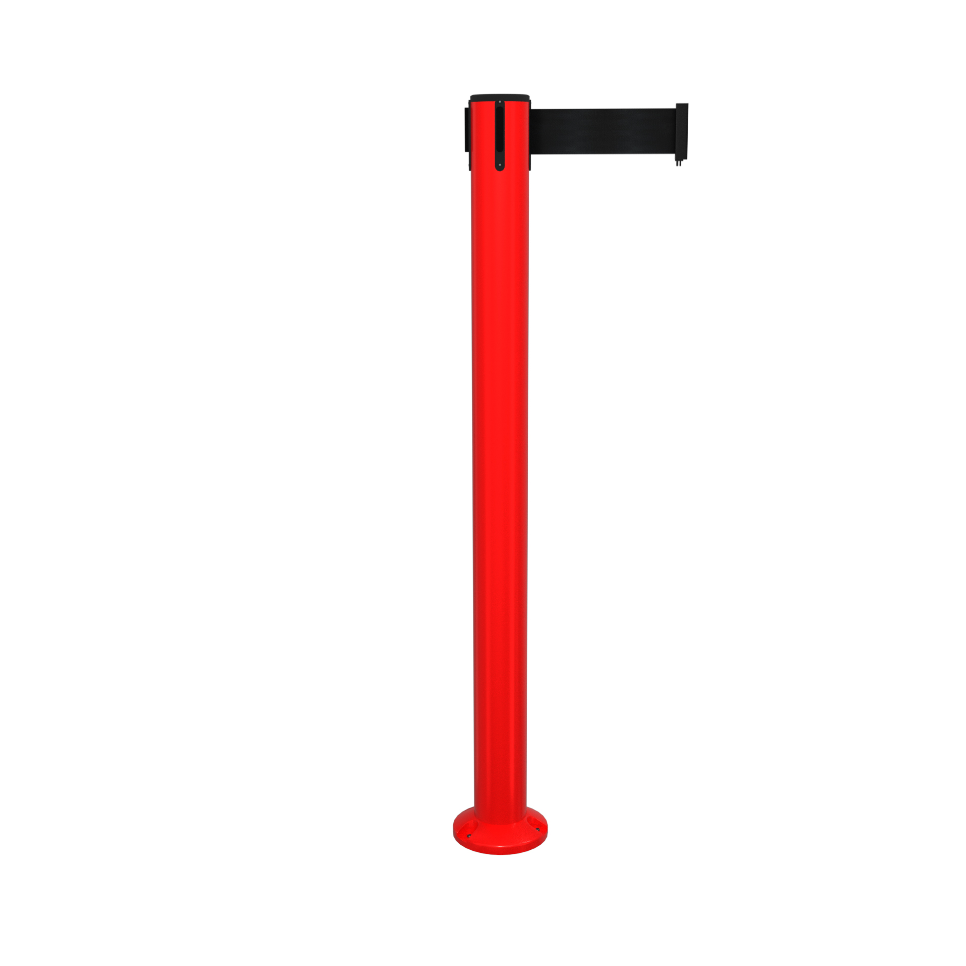 Red SafetyPro 300 Fixed Retractable Belt Barrier