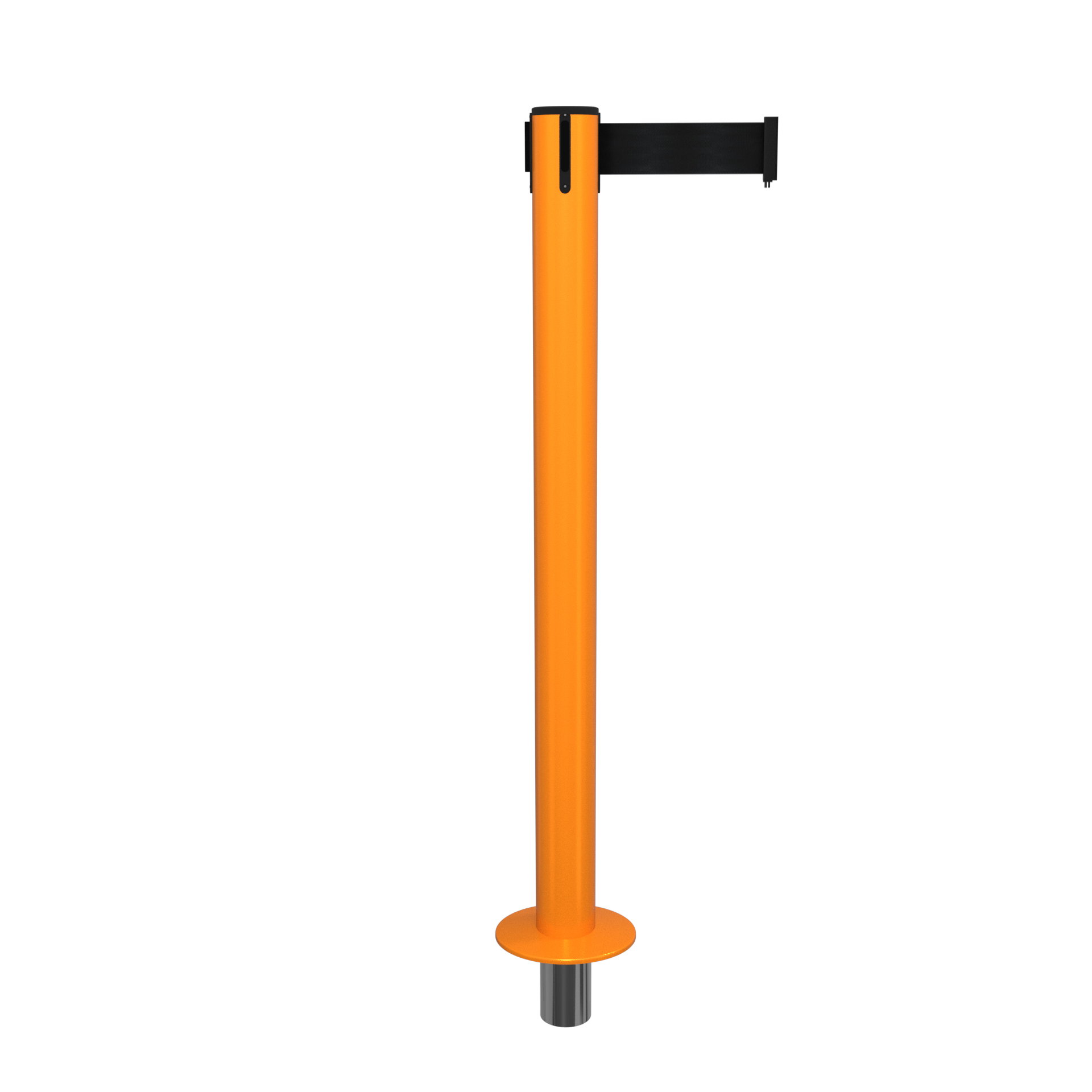 Orange SafetyPro 300 Removable Retractable Belt Barrier