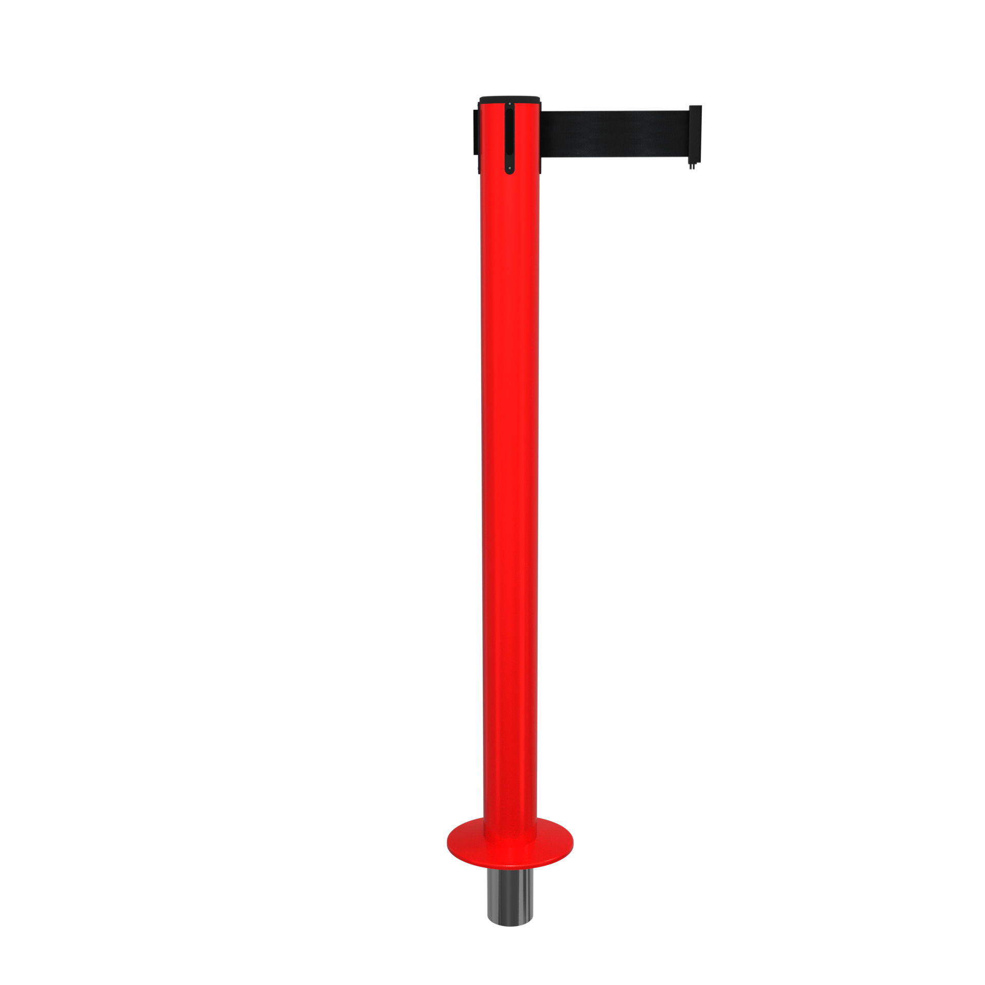 Red SafetyPro 300 Removable Retractable Belt Barrier