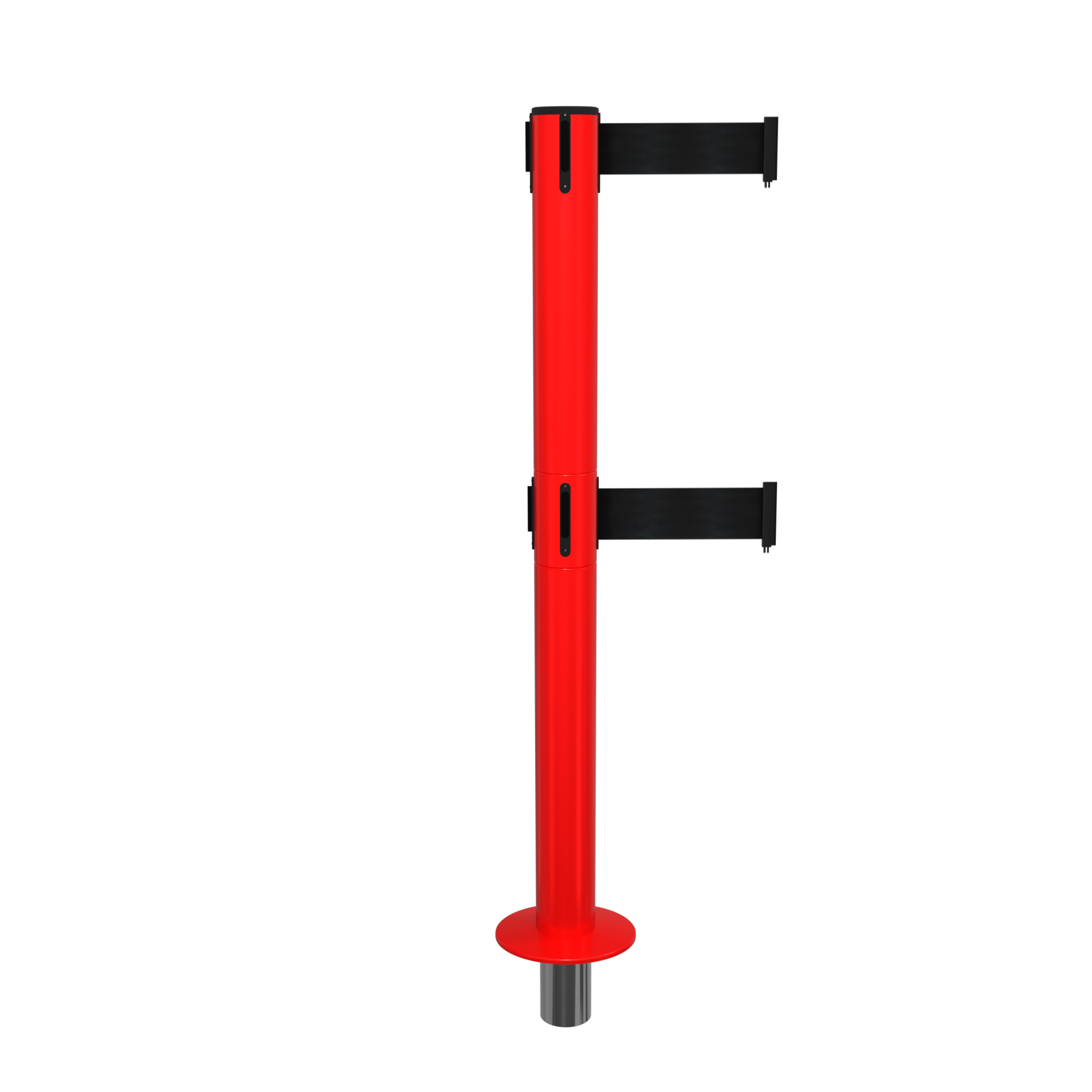 Red SafetyPro 300 Removable Retractable Belt Barrier