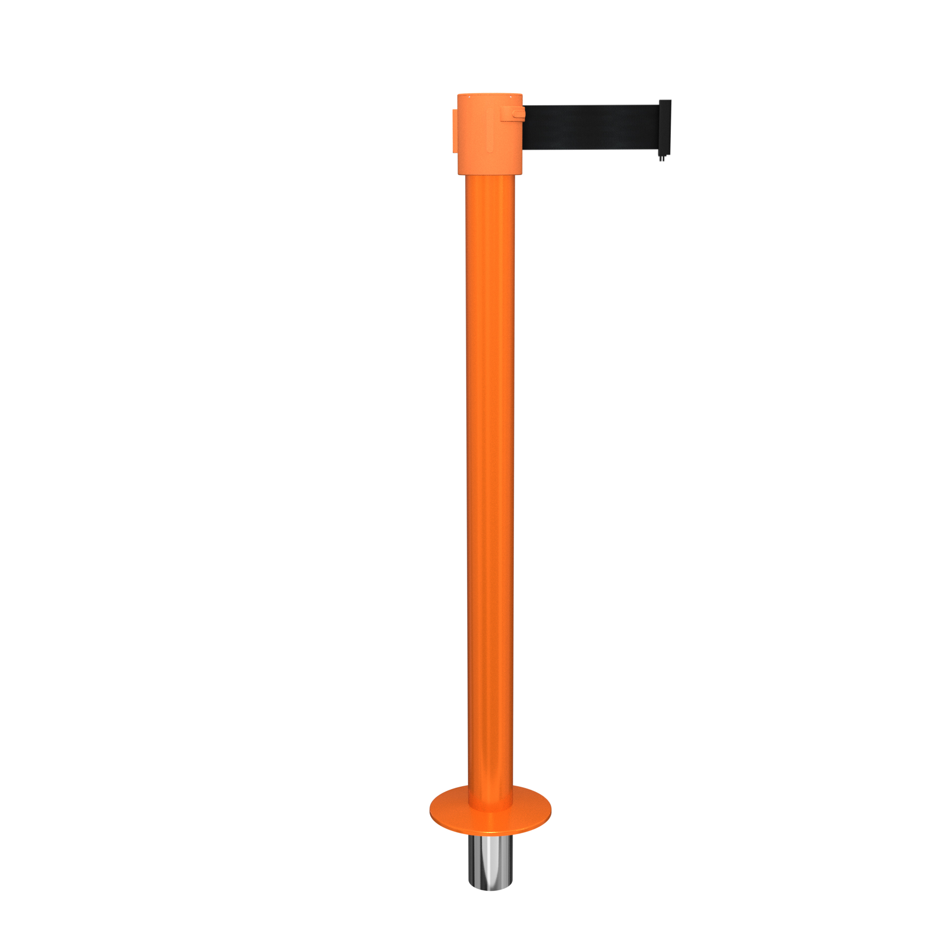 Orange SafetyPro 335 Removable Retractable Belt Barrier