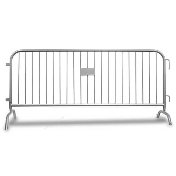 Silver Steel Barricade With Barricade Feet