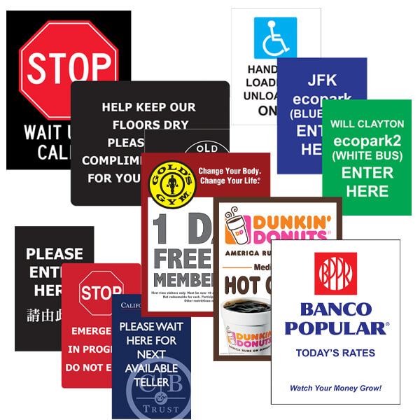 Adjustable Floor Stand with Rotating & Tilting Sign Frame for 18” x 22”  Menus, Posters and Signs