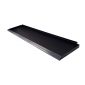 large flat black shelf