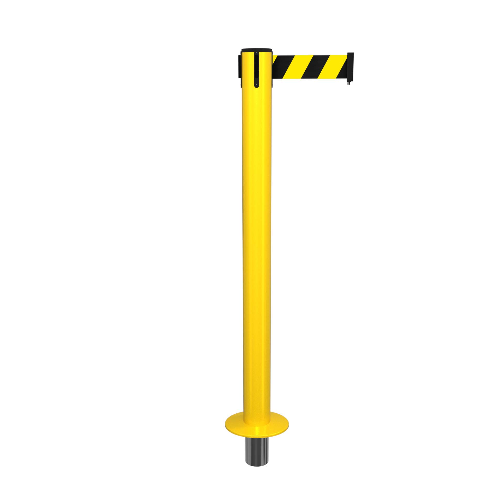Yellow SafetyPro 300 Removable Retractable Belt Barrier