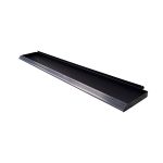 small flat black shelf