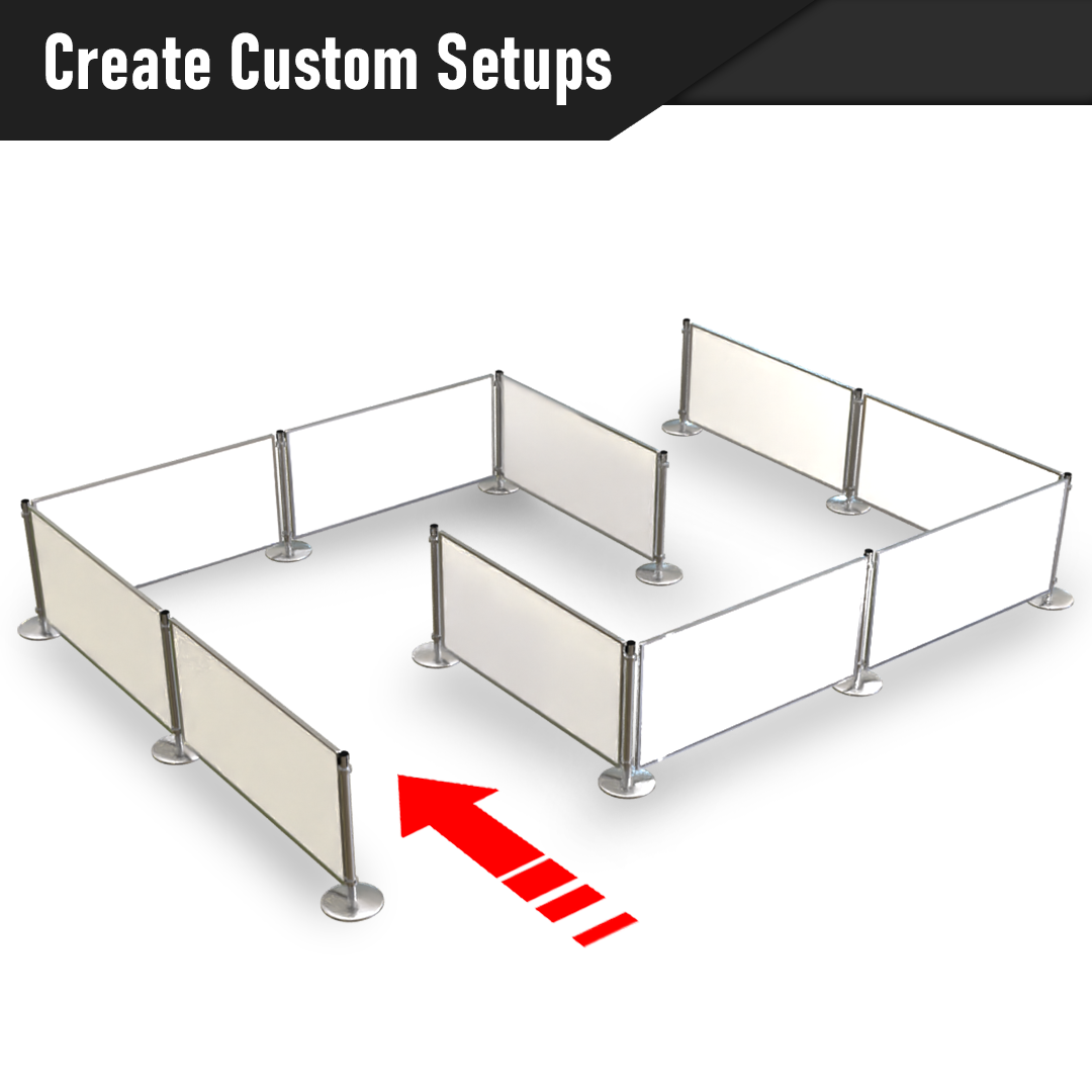 6ft white sintra insert in use