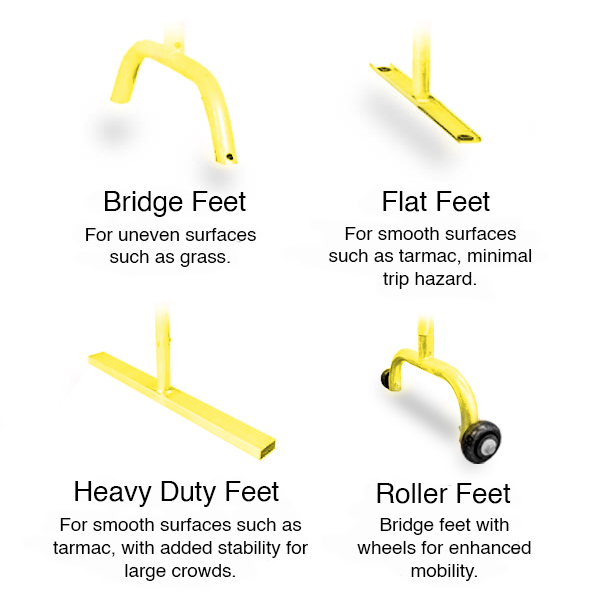 Yellow Barricade Feet