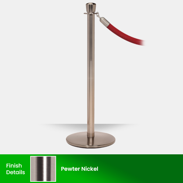 Pewter Nickel Classic Stanchion