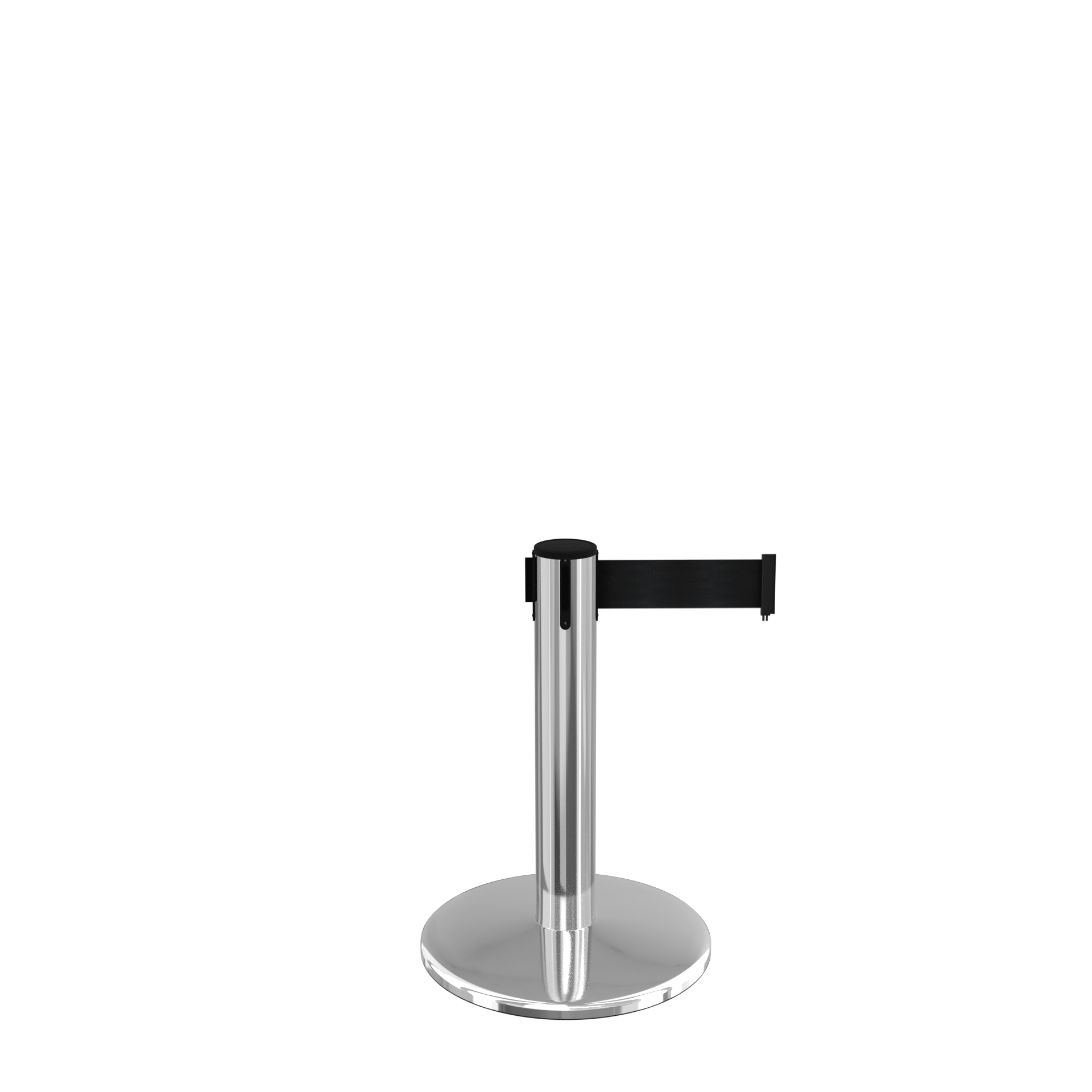Polished Stainless QueuePro 300 Mini Retractable Belt Barrier