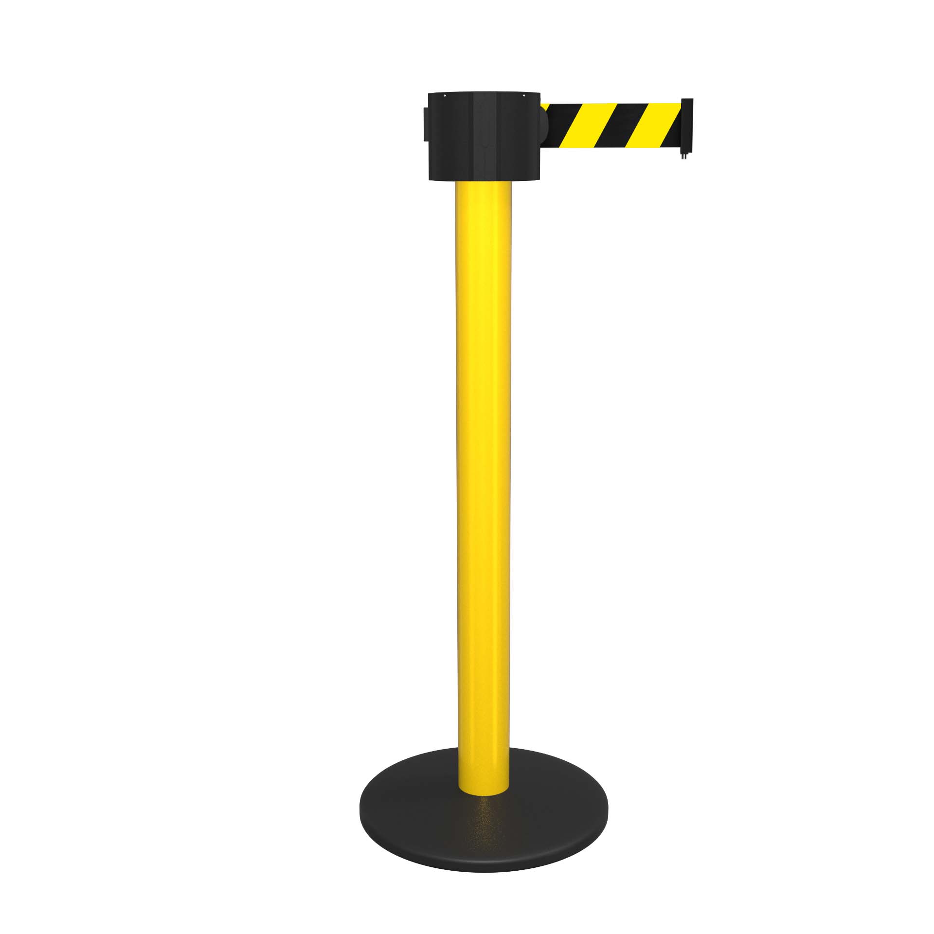 Yellow WeatherMaster 775 Retractable Belt Barrier