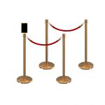 PB 4 Pack Rope Stanchion Bundle