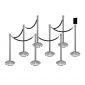 8 pack rope stanchion bundle