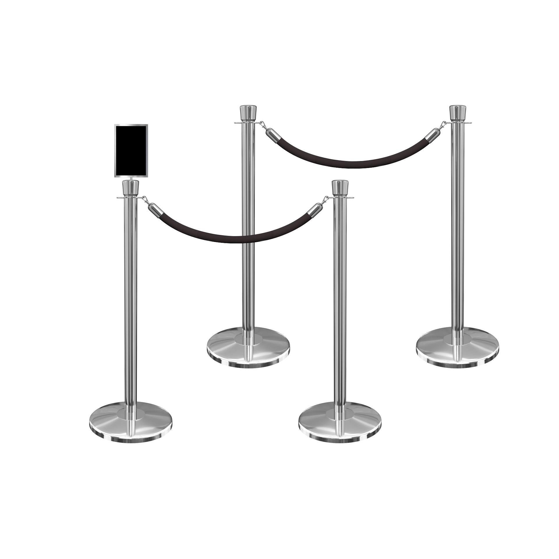 thumbnail image 2 of VIP Crowd Control Stanchion Rope Kit – Braided Rope With 2 Wall Plates 2 of 6
