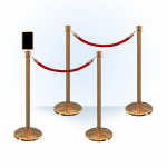 PB 4 Pack Rope Stanchion Bundle