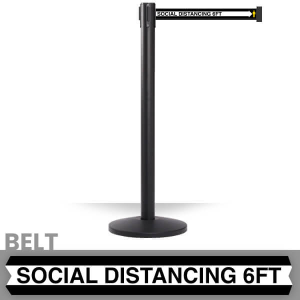 Super-display 2-Pack 8.5x11 Social Distance Face Mask Signs – Vinyl Decals For Business/Shop/Store