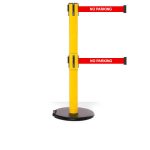 PORTABLE RETRACTABLE BELT BARRIER – HEAVY DUTY – ROLLERSAFETY 300 TWIN – 16FT TWIN BELT