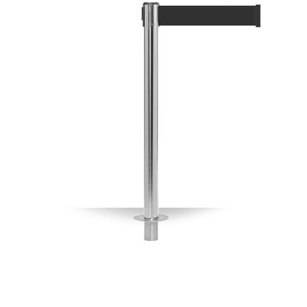 PREMIUM RETRACTABLE BELT BARRIER – QUEUEPRO 250 REMOVABLE – 3″ WIDE 11 FT BELT
