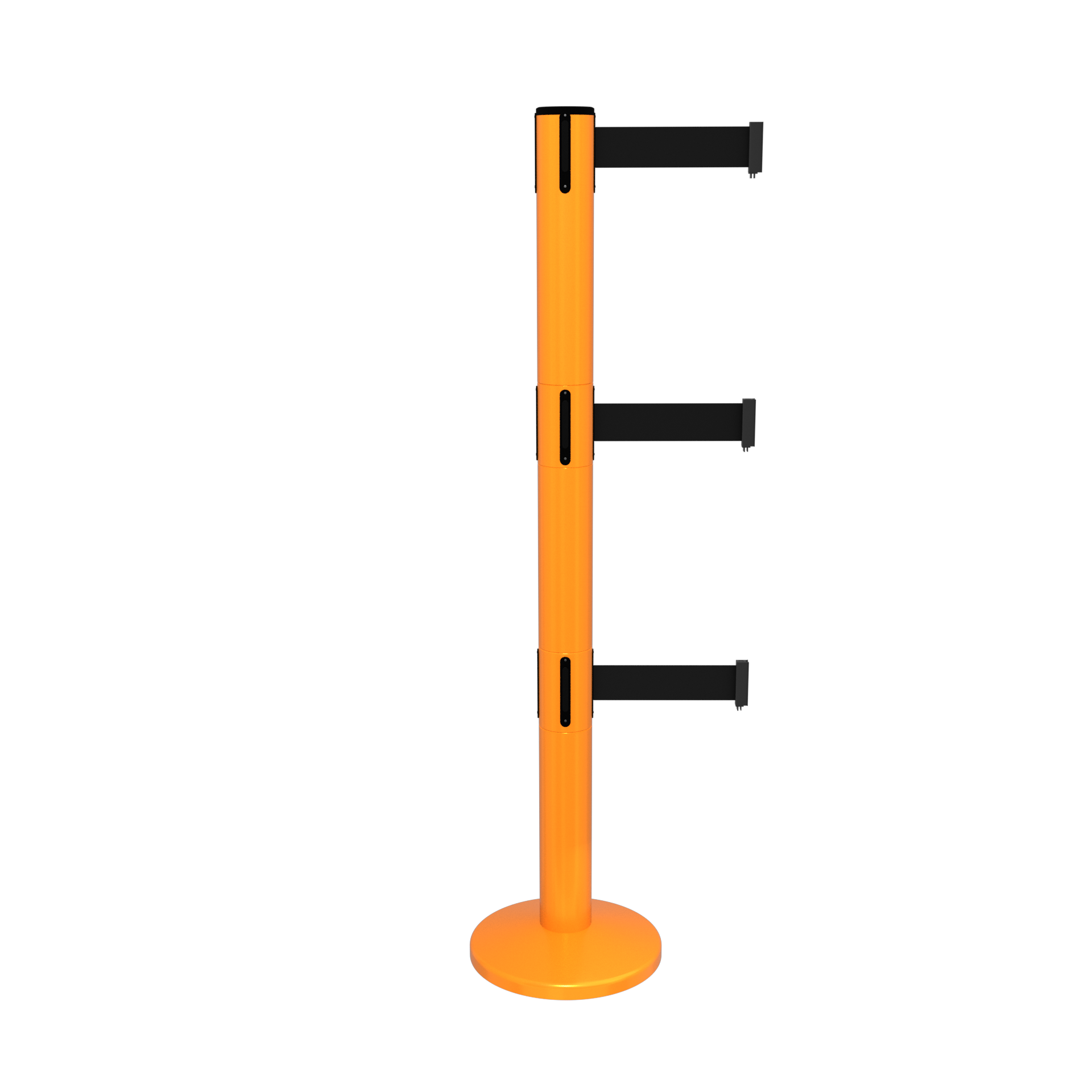 Magnetic Safetypro 250 Triple Retractable Belt Barrier Orange