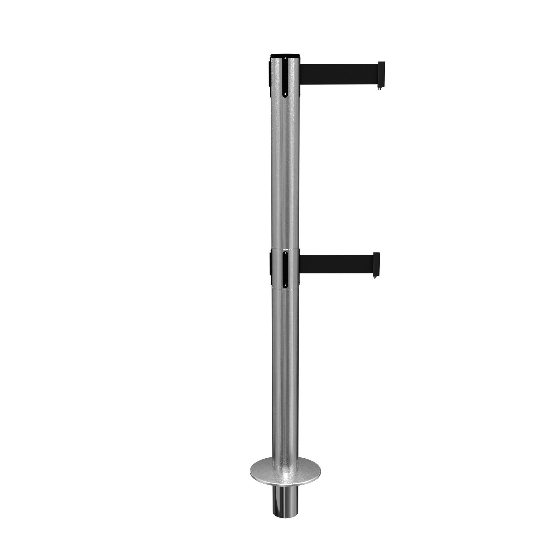 Removable QueuePro 250 Twin Retractable Belt Barrier Satin Stainless