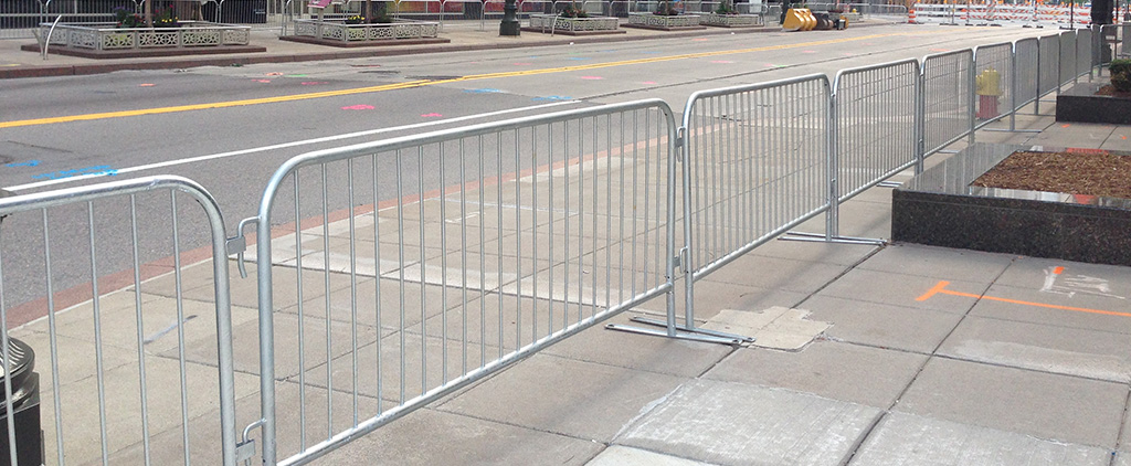 barricades in use