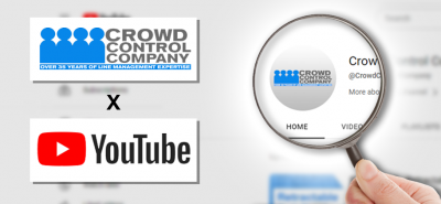 Crowd control company's YouTube banner