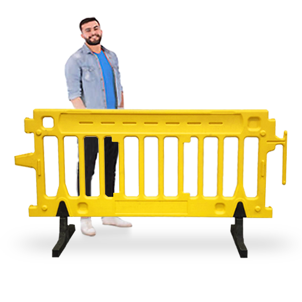 Yellow Plastic Barricade